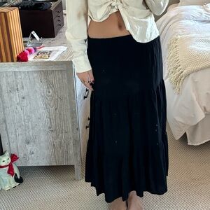 Chic Black Maxi Skirt